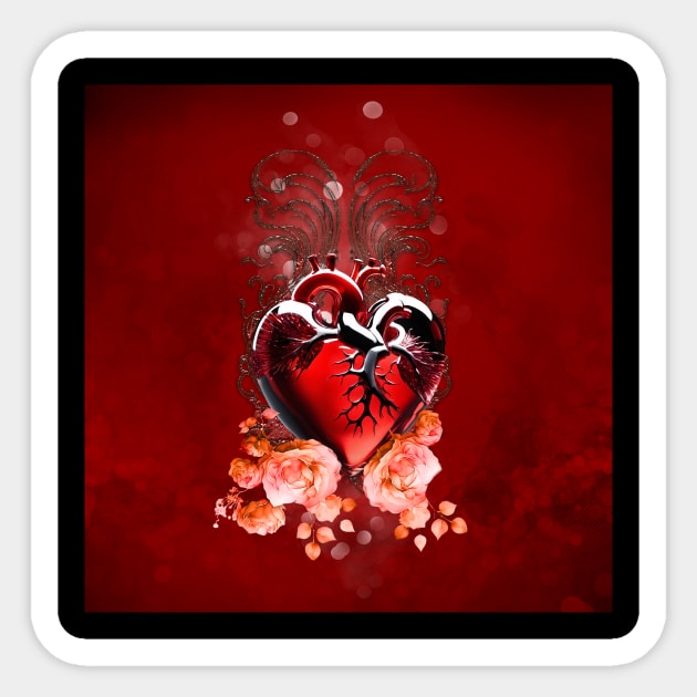 Wonderful heart made of chrystal Sticker by Nicky2342